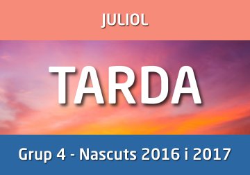 CAMPUS ESTIU - Juliol - GRUP 4 - Nascuts anys 2016-2017