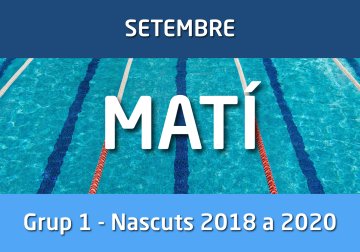 CAMPUS ESTIU - Setembre - Grup 1 - Nascuts 2018 a 2021
