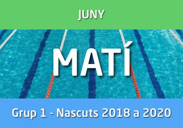 CAMPUS ESTIU - Juny - Grup 1 - Nascuts 2018 a 2021